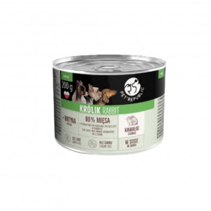 PETREPUBLIC Kousky s králíkem v omáčce box – vlhké krmivo pro psa – 10x200g