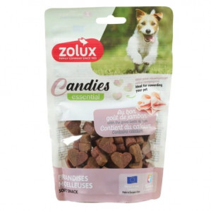 ZOLUX Candies Essential Mini ham hearts - pamlsek pro psa - 150g