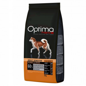OPTIMANOVA Adult Sensitive Salmon & Potato - suché krmivo pro psy - 2kg