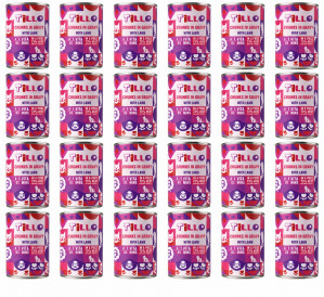 TILLO Kousky v omáčce s jehněčím masem - mokré krmivo pro kočky - 24x415 g