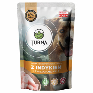 TURNA s krůtou – vlhké krmivo pro psa – 500g