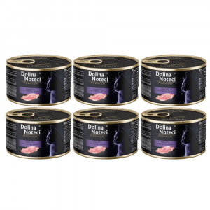 DOLINA NOTECI Premium mokré krmivo pro kočky bohaté na králíky - 6x185g