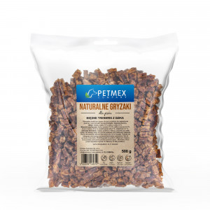 PETMEX Wild boar meat treats - pamlsek pro psa - 500g