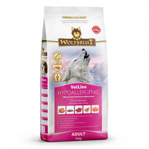 WOLFSBLUT VetLine Hypoallergenic Horse - suché krmivo pro psy - 12kg