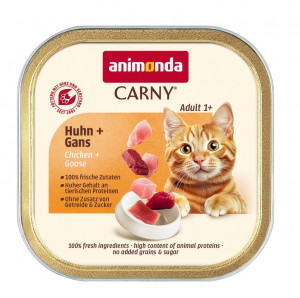 ANIMONDA Carny Adult Chicken and goose - mokré krmivo pro kočky - 85g