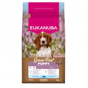 EUKANUBA Grain Free Puppy Small/Medium Ocean Fish - suché krmivo pro psy - 3kg