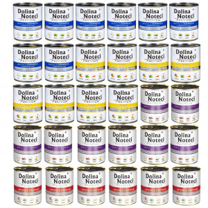 DOLINA NOTECI Premium MIX 4 příchutí – mokré krmivo pro psy – 30×800g