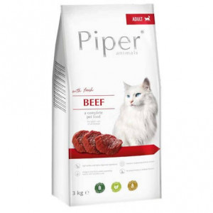 DOLINA NOTECI Piper Animals with beef - Suché krmivo pro kočky - 3 kg 