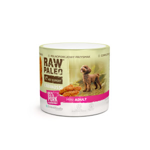 VETEXPERT Raw Paleo Cabanossi Pork Mini - pamlsek pro psa - 100g
