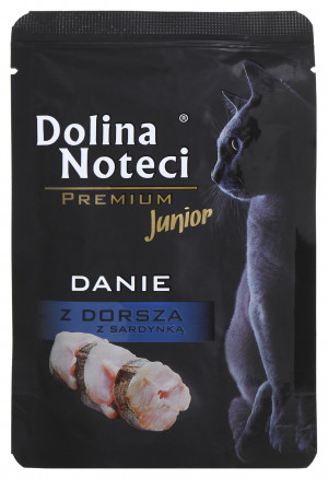 Dolina Noteci Premium Treska a sardinky - mokré krmivo pro koťata - 85g 