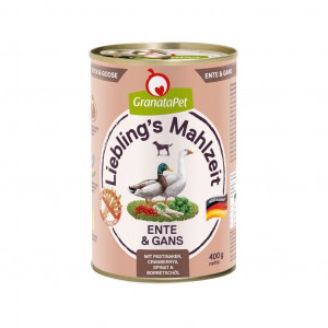 GRANATAPET Liebling's Mahlzeit Duck and goose - vlhké krmivo pro psy - 800g