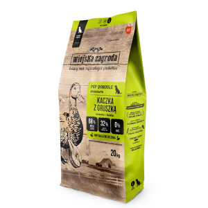 PAN MIĘSKO Duck with pear M - suché krmivo pro psy - 20kg