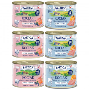 BALTICA Chuť regionů Koťata MIX PŘÍCHUTÍ - mokré krmivo pro kočky - 6x185g