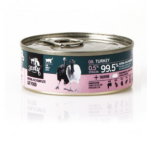3COTY Turkey with spirulina - mokré krmivo pro kočky - 80g