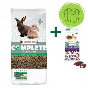 VERSELE LAGA Complete Cuni Adult - Krmivo pro králíky - 8 kg + VERSELE LAGA Complete Crock Berry - pochoutka - 50g ZDARMA!