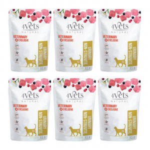 4VETS Natural Urinary Non-struvite - mokré krmivo pro kočky - 6x85g
