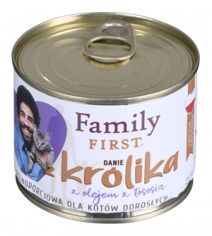 FAMILY FIRST Rabbit - mokré krmivo pro kočky - 200g 