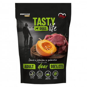 BIOFEED Tasty Dogs Life Deer - vlhké krmivo pro psy - 500g