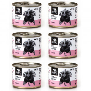 3COTY 04 Turkey - mokré krmivo pro kočky - 6x180g