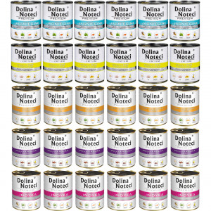 DOLINA NOTECI Premium MIX 5 příchutí – mokré krmivo pro psy – 30×800g