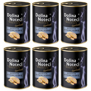 DOLINA NOTECI Premium Sterilised Bohatá na perličku – mokré krmivo pro kočky – 6×400 g