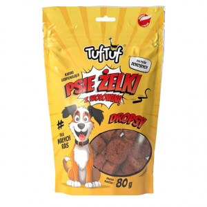 TUF TUF Dog gummies - beef drops - pamlsek pro psa - 80g