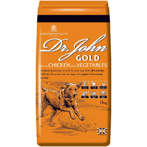 DR JOHN Gold Chicken - suché krmivo pro psy - 15kg