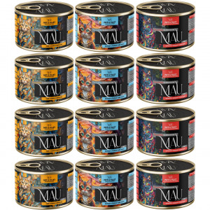 MAU Paštika a Filet MIX příchutí - mokré krmivo pro kočku - 12x185g