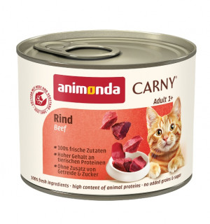 ANIMONDA Carny Adult Beef Mono - mokré krmivo pro kočky - 200g