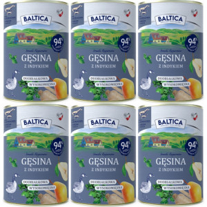 BALTICA Chutě regionů Husa s krůtou - mokré krmivo pro psy - 6x400g