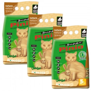 CERTECH Super Podest Pinio Přírodní, dřevěné stelivo pro kočky – 3x5l