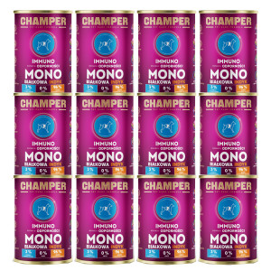 CHAMPER Immuno monoproteinový krůtí – mokré krmivo pro psa – 12×400 g
