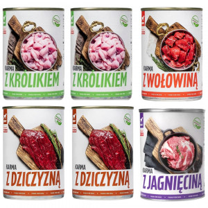 TUF TUF Flavour Mix - mokré krmivo pro psy - 6x400g
