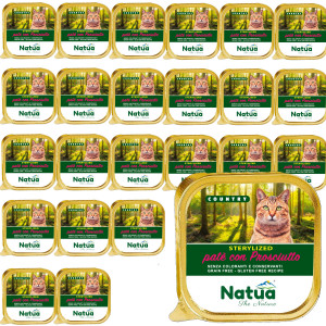 NATUA Country Sterilised Šunka – mokré krmivo pro kočky – 24x100g