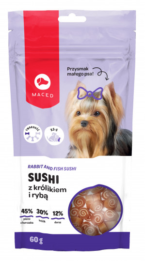 Maced sushi králík s rybou - 60 g