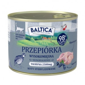 BALTICA Smaki regionów Quail - mokré krmivo pro kočky - 185g