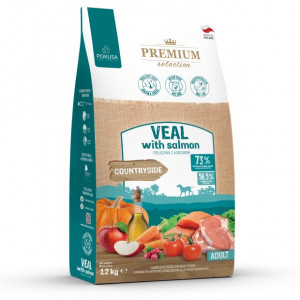 POKUSA Premium Selection Veal with salmon Adult - suché krmivo pro psy - 12kg