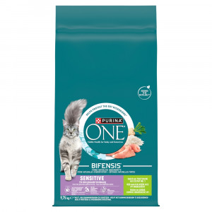 PURINA One Sensitive Turkey - suché krmivo pro kočky - 9,75kg