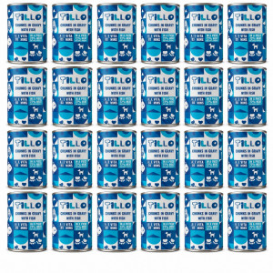TILLO Kousky v omáčce s rybou - mokré krmivo pro psy - 24x415g