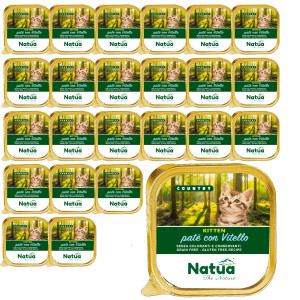 NATUA Country Kitten Telecí – mokré krmivo pro kočky – 24x100g
