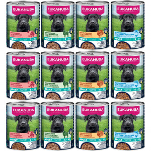 EUKANUBA Life Care MIX příchutí - vlhké krmivo pro psy - 12x400g
