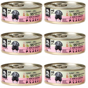 3COTY Turkey with krill Coat support - mokré krmivo pro kočky - 6x80g