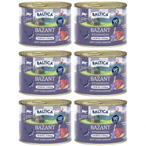 BALTICA Chuť regionů Mono Bažant - mokré krmivo pro kočky - 6x185g