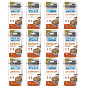 FARMINA Vet Life Cat Convalescence Creamy treat with Chicken & Tuna box – pamlsek pro kočku – 12x(4x15g)