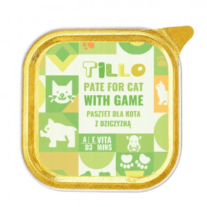 TILLO Pate Game - mokré krmivo pro kočky - 100g