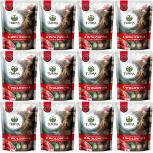 TURNA s hovězím – mokré krmivo pro psy – 12x500g