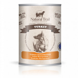 NATURAL TRAIL Mono Turkey - vlhké krmivo pro psy - 800g