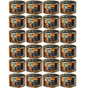 MAU Paštika a Filet Junior Kachna s mangem a šípkem - mokré krmivo pro kočku - 24x185g