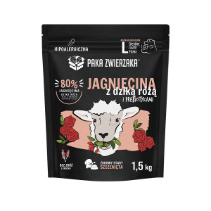 PAKA ZWIERZAKA Puppy Lamb with wild rose L - suché krmivo pro psy - 1,5kg