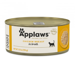 APPLAWS Chicken breast in broth - mokré krmivo pro kočky - 156g